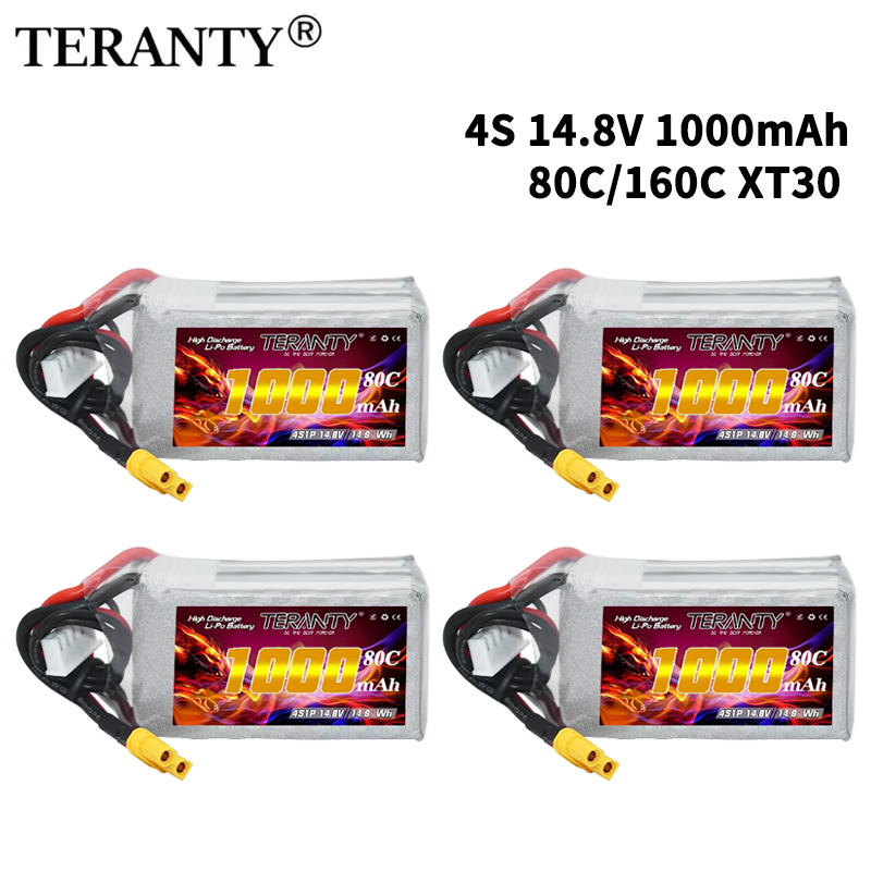 Drone Battery Plate - TERANTY 4S 1000mAh 14,8V 80C/160C Lipo-Akku