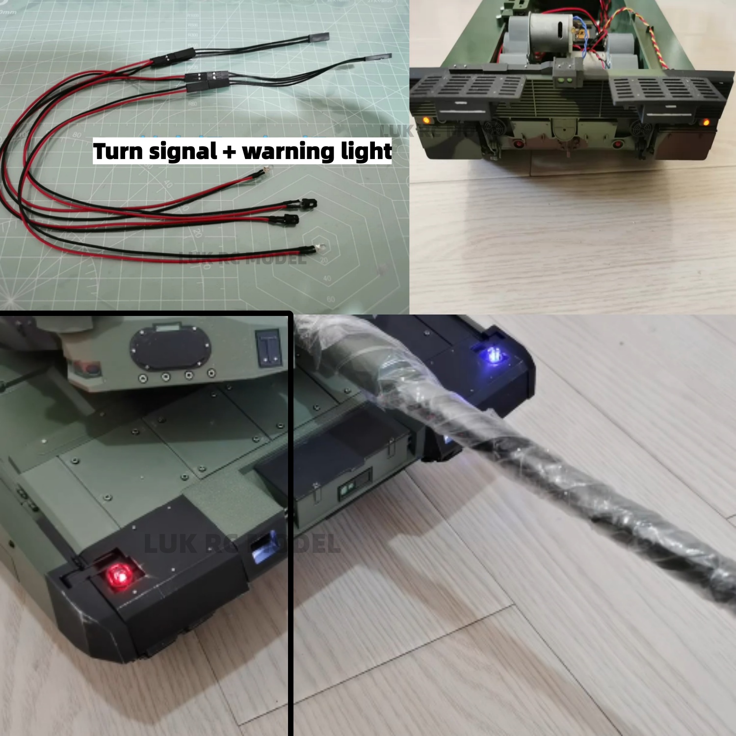 Drone Battery Alarm - Verbesserte Heckbeleuchtung für HL Leopard 2A6,