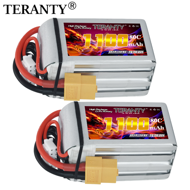 Drone Battery Plate - TERANTY 4S 1100mAh 80C/160C Lipo-Akku für