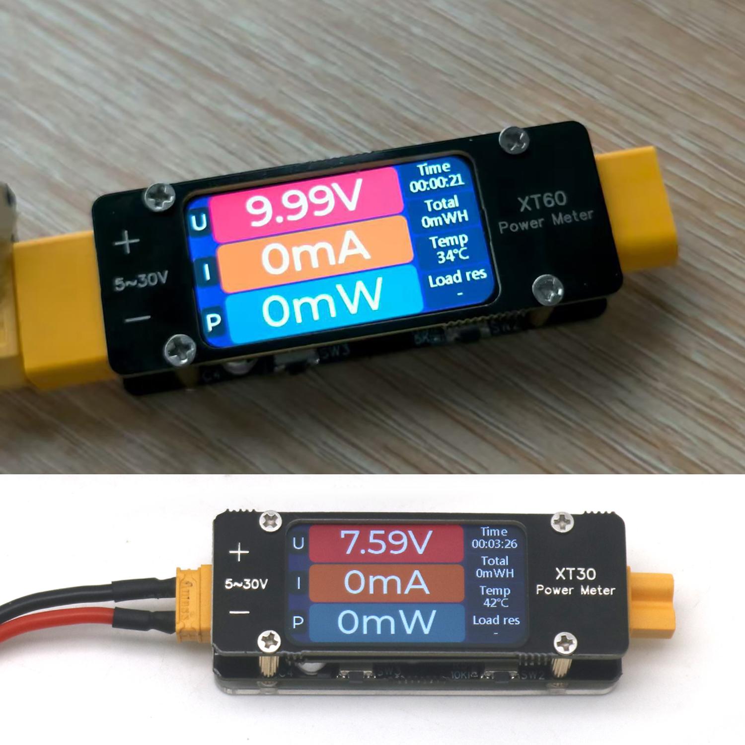 Drone Battery Voltage Checker - 2mA-64A DC XT60 Amperemeter Leistungsmesser Bidirektionaler