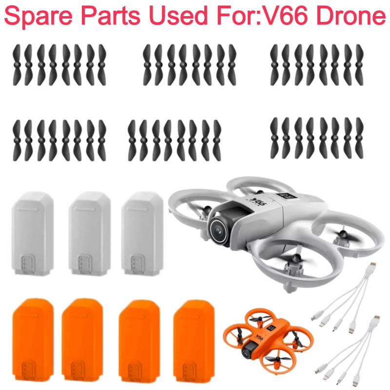 Drone Battery Smart - V66 Smart Hindernisvermeidungs-RC-Drohne Quadcopter Ersatzteile Zubehör
