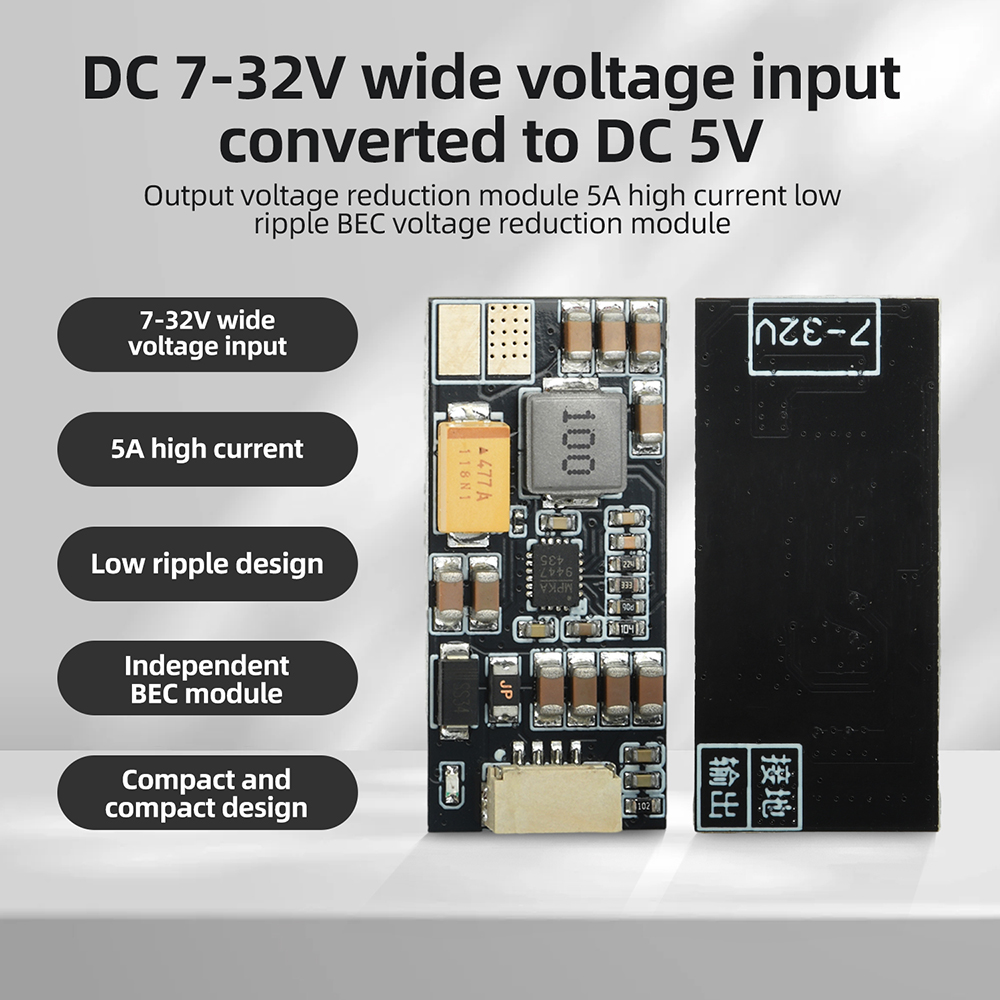 Drone Battery High Voltage - Mini-Servo RC-Drohnen Step-Down-Buck-Konverter 7-32V auf 5V