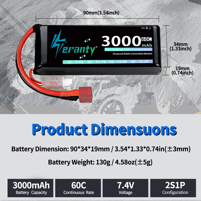 TERANTY 2S 3000mAh Lipo-Akku 7 – Drone Battery Plate Bewertung und Preis
