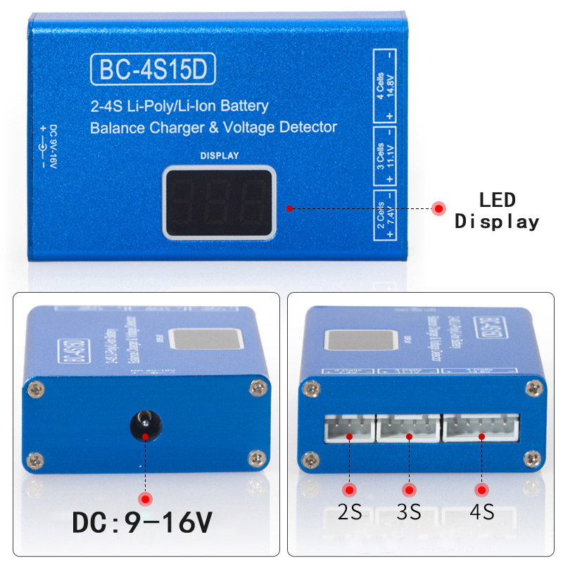 BC-4S15D 2-4S Lithium-Balance- – Drone Battery Voltage Checker Bewertung und Preis
