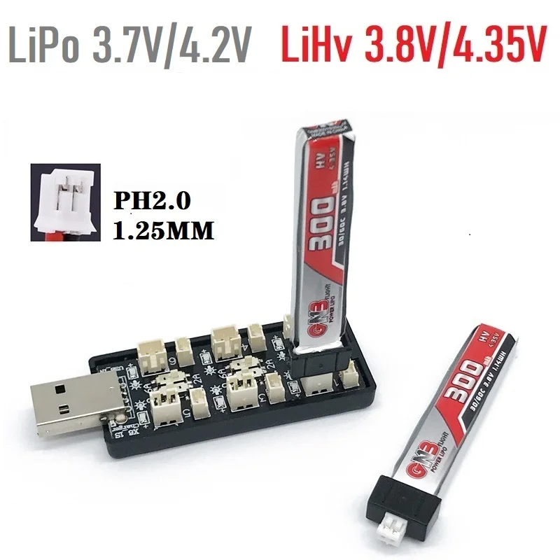 6CH USB 1S LiPo/LiHv 3,7 V/4,2 – Drone Battery Plate Bewertung und Preis