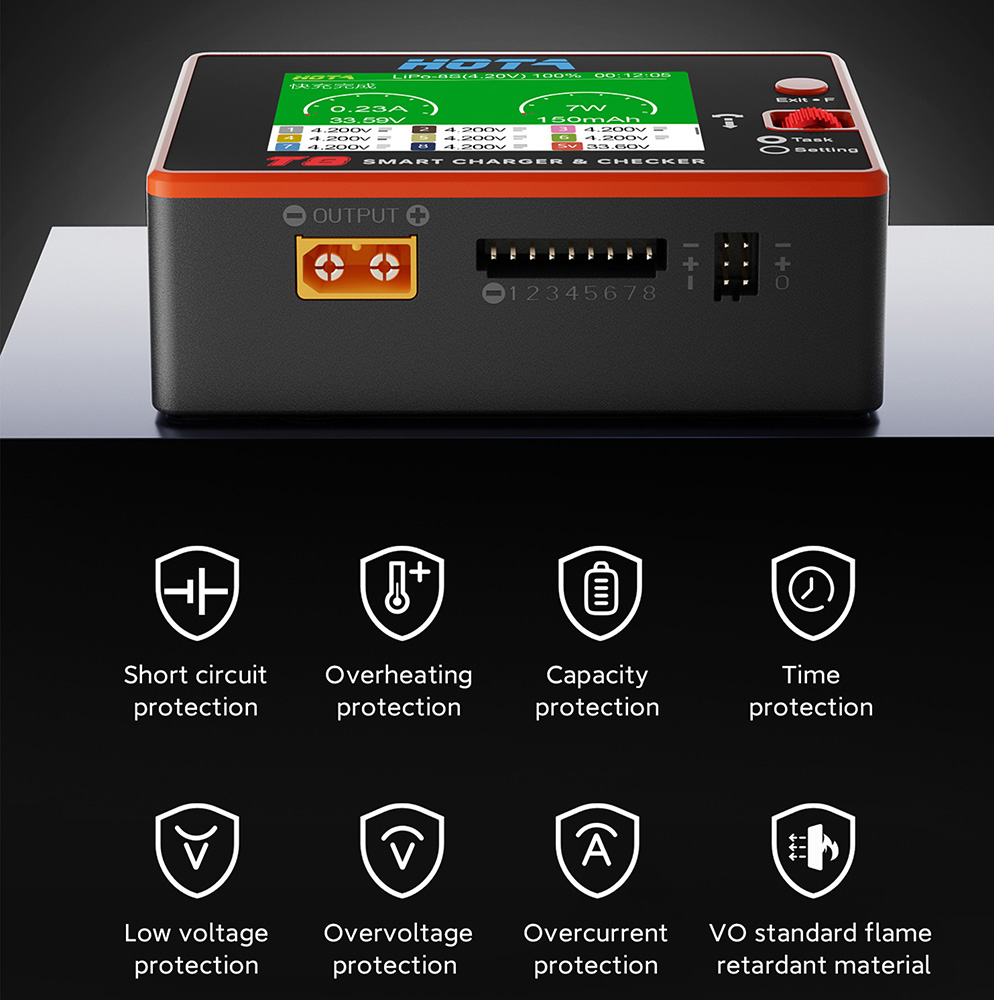 HOTA T8 Smart Balance Charger  – Drone Battery Smart Bewertung und Preis