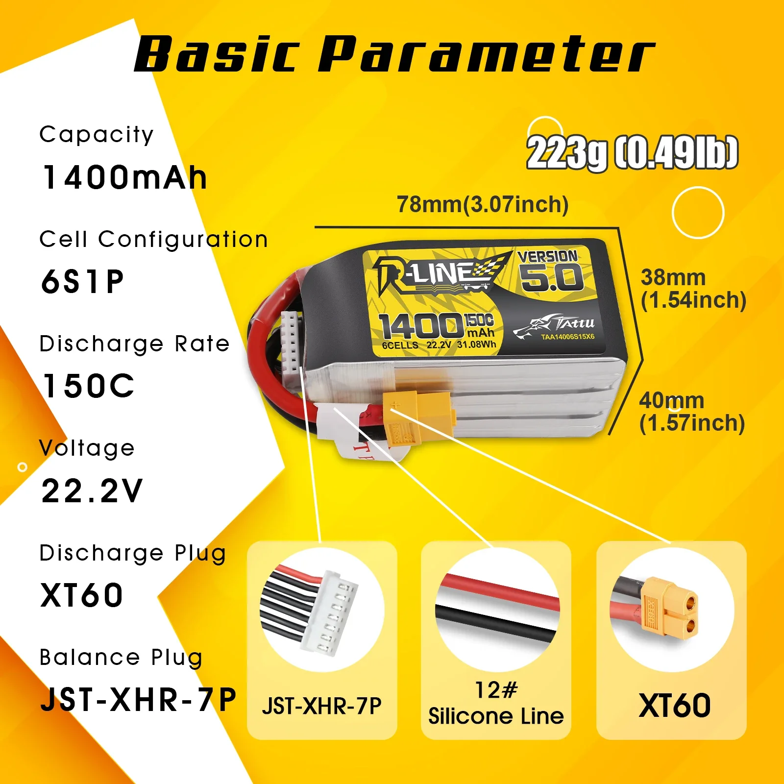Tattu R-Line 1200 mAh 1400 mAh – Drone Battery 6S Bewertung und Preis