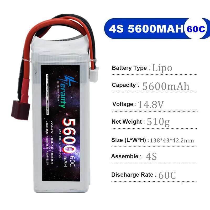 TERANTY 5600MAH 60C 2S 3S 4S 6 – Drone Battery 6S Bewertung und Preis