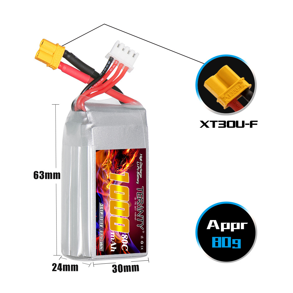 TERANTY 3S 11,1V 80C/160C 1000 – Drone Battery 3S Bewertung und Preis
